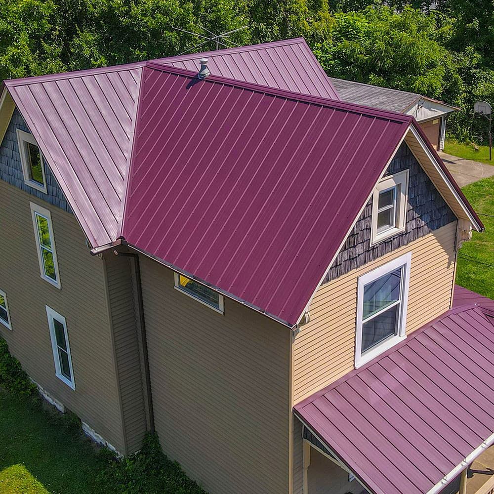 Red Metal roof