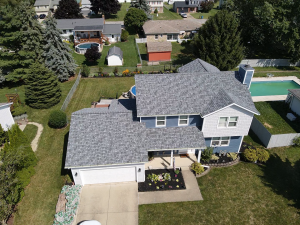 Residential home in northern ohio with new roof and new siding