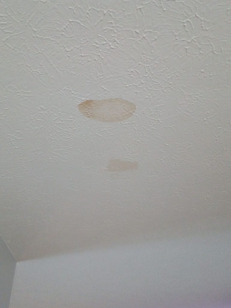 ceiling water stain