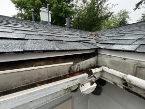damaged water broken gutters that need replaced