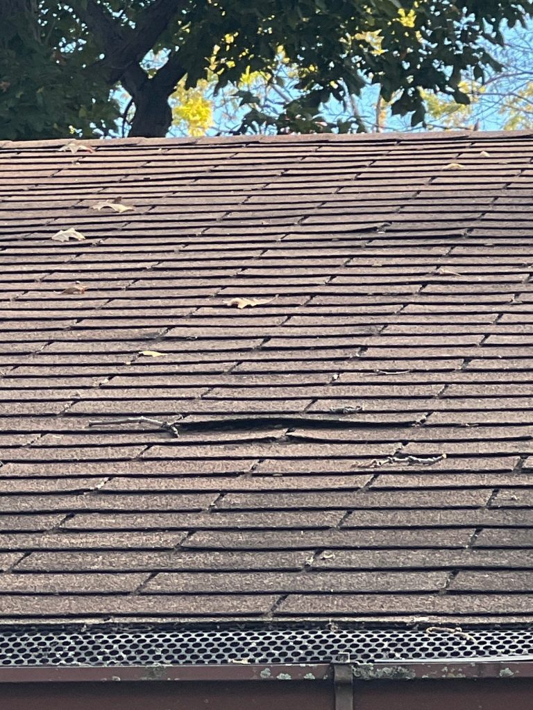 roof water stains