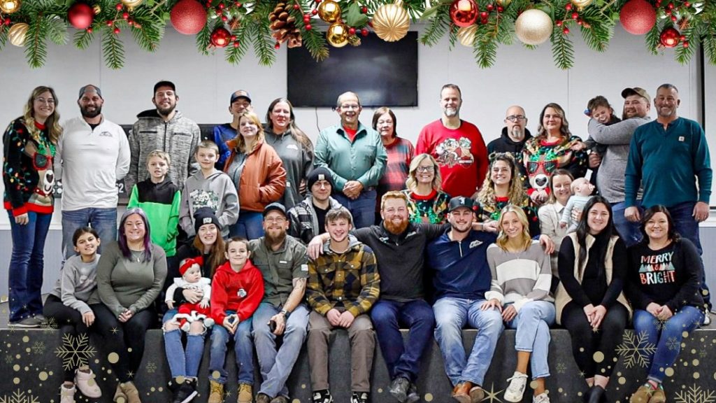 All American Roof Pros employees at a team event.